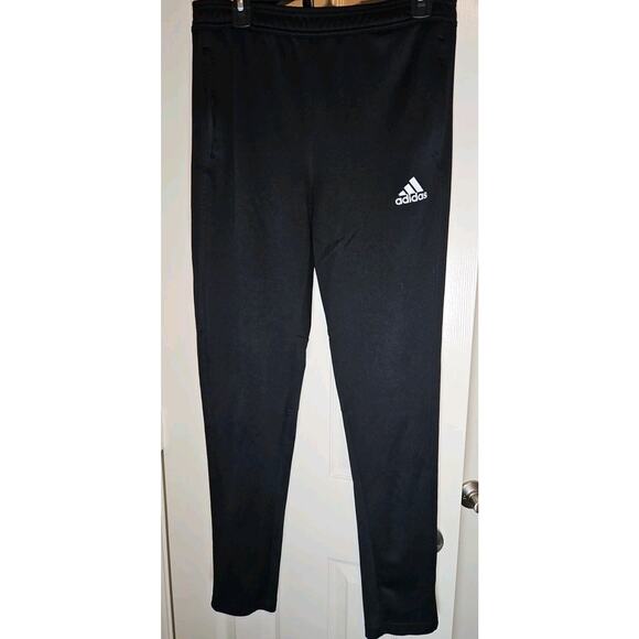 Women's ADIDAS BLACK WARM-UP PANTS Volleyball Track Taper Zip Leg / Black XL - Picture 1 of 8